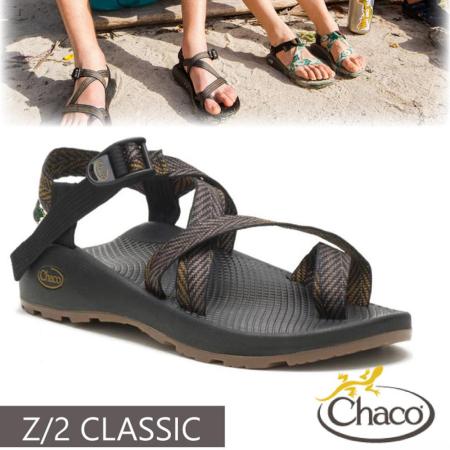 【美國 Chaco】贈置鞋袋!男 越野運動涼鞋(夾腳款)/ CH-ZCM02-HI31 蕨菜青銅✿30E010
